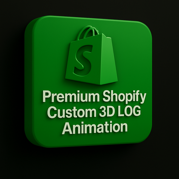 Premium Shopify Custom 3D LOGO Animation