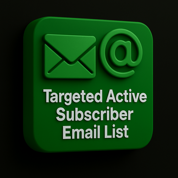 20K Targeted Active Subscriber Email List