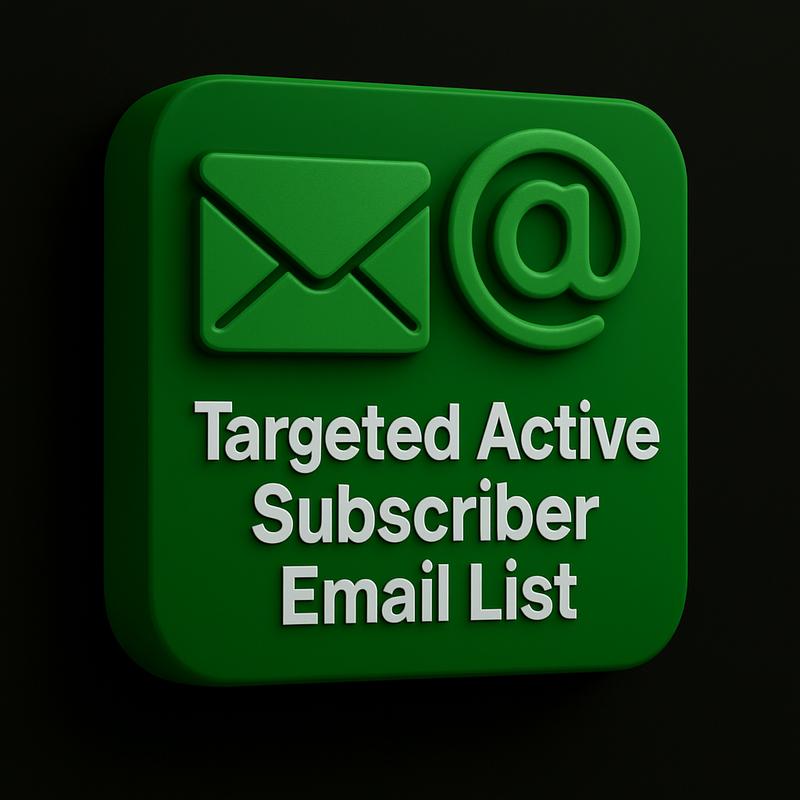 15K Targeted Active Subscriber Email List